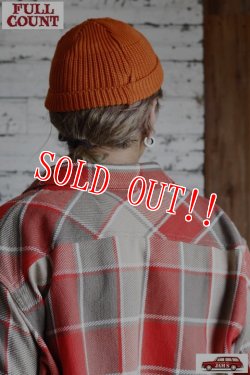 画像6: 「FULLCOUNT」Fishermans F Patch Capフルカウント フィッシャーマンズ Fパッチ ニットキャップ [オレンジ・ブラウン]