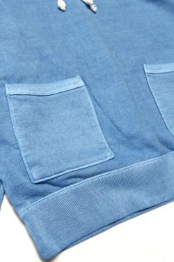 画像4: 「Jackman」Faded Sweat Parka ジャックマン フェードカラー スウェットパーカー JM7357 [フェードブルー]