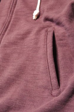 画像4: 「Jackman」GG Sweat Zip Parka ジャックマン GGスウェット フルジップパーカー JM7293 [マホガニー]