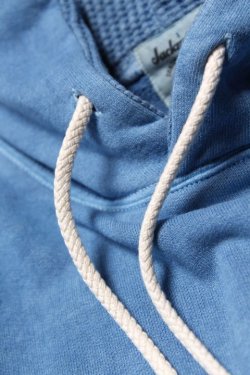 画像3: 「Jackman」Faded Sweat Parka ジャックマン フェードカラー スウェットパーカー JM7357 [フェードブルー]