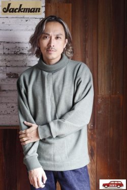 画像9: 「Jackman」GG Sweat Highneck ジャックマン GGスウェット ハイネック JM7366 [スレートグリーン]