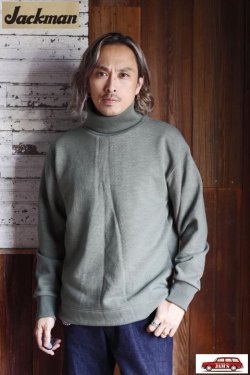 画像6: 「Jackman」GG Sweat Highneck ジャックマン GGスウェット ハイネック JM7366 [スレートグリーン]