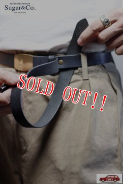 画像7: 「Sugar & Co.」Daddy's Leather Belt シュガーアンドカンパニー ダディーズ レザーベルト [ブラック]