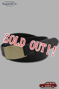 「Sugar & Co.」Daddy's Leather Belt シュガーアンドカンパニー ダディーズ レザーベルト [ブラック]