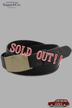 画像1: 「Sugar & Co.」Daddy's Leather Belt シュガーアンドカンパニー ダディーズ レザーベルト [ブラック]