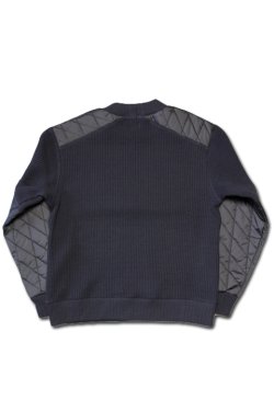 画像4: 「Jackman」×「Lavenham」 Waffle Armored Midneck ジャックマン × ラベンハム アーマード ワッフル ミッドネック JM7365LV「ランプ ブラック」