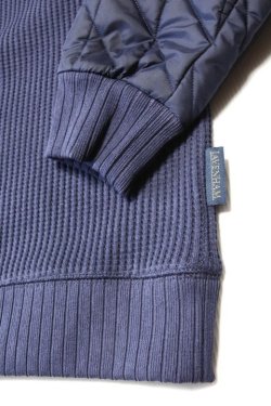 画像3: 「Jackman」×「Lavenham」 Waffle Armored Midneck ジャックマン × ラベンハム アーマード ワッフル ミッドネック JM7365LV「ハーバー ブルー」