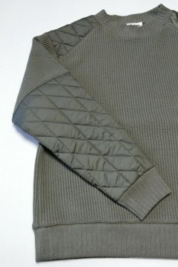 画像2: 「Jackman」×「Lavenham」 Waffle Armored Midneck ジャックマン × ラベンハム アーマード ワッフル ミッドネック JM7365LV「オリーブ グリーン」