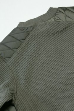 画像5: 「Jackman」×「Lavenham」 Waffle Armored Midneck ジャックマン × ラベンハム アーマード ワッフル ミッドネック JM7365LV「オリーブ グリーン」