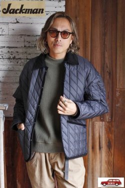 画像10: 「Jackman」×「Lavenham」 Waffle Armored Midneck ジャックマン × ラベンハム アーマード ワッフル ミッドネック JM7365LV「オリーブ グリーン」