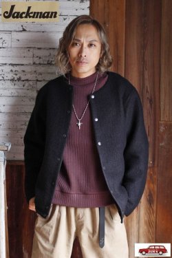 画像12: 「Jackman」 Waffle Mid-Neck ジャックマン ワッフル ミッドネック JM7200「マホガニー」