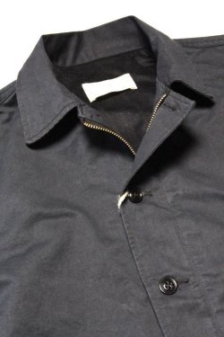 画像2: 「FULLCOUNT」Old Japanese Twill US Navy Utility Jacket フルカウント 雲斎織り ネイビー ユーティリティー ジャケット [ブラック]