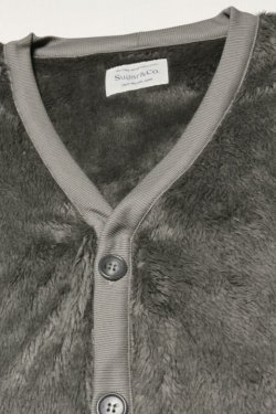 画像2: 「Sugar & Co.」Bulky Fur Cardigan シュガーアンドカンパニー バルキーファー カーディガン [カーキ]