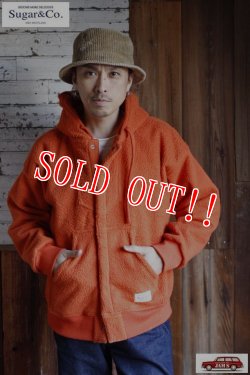 画像12: 「Sugar & Co.」Storm Fleece Baja Hoodie シュガーアンドカンパニー ストームフリース バハフーディー [オレンジ]