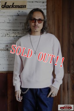画像6: 「Jackman」 GG Sweat Crewneck ジージースウェット クルーネック 度詰コットン JM7292 [ペールピンク]