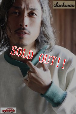 画像9: 「Jackman」 GG Sweat Crewneck 2Tone ジージースウェット クルーネック 度詰コットン JM7292 [アイボリー×グリーン ]