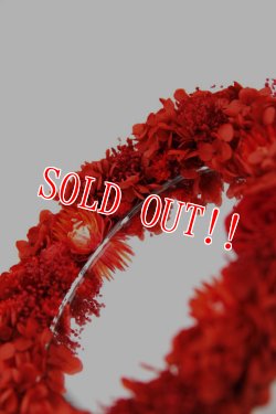 画像4: [限定受注生産]「KOTORI」×「JAMS」 バレンタイン企画 2024年 リアルフラワー壁掛け鏡  [レッド]