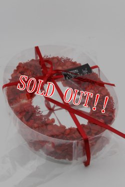 画像7: [限定受注生産]「KOTORI」×「JAMS」 バレンタイン企画 2024年 リアルフラワー壁掛け鏡  [レッド]