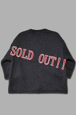 画像6: 「Jackman」Wool Himo Crew ジャックマン ウール ヒモ クルーネック JM7381 [ヘザーブラック]