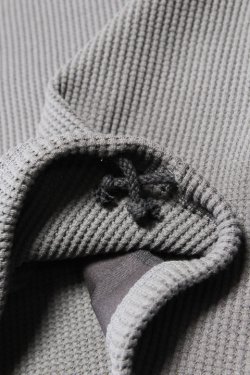 画像5: 「Jackman」Waffle Himo Henley ジャックマン ワッフル ヒモヘンリーネック JM7400 [スミクロ]