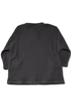 画像6: 「Jackman」Waffle Himo Henley ジャックマン ワッフル ヒモヘンリーネック JM7400 [スミクロ]