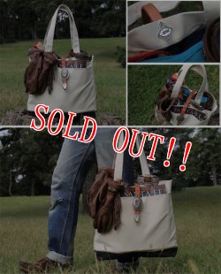 画像6: [限定予約オーダー受付中]「Mt.hill」Tote Bag with Concho マウントヒル キャンバス トートバッグ [グリズリーブラウン]