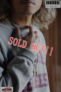 画像9: [再入荷]「ILL180°」CREW PRINT SWEAT SHIRT イルワンエイティ クルーネック プリントスウェット ILL241-112 [ヘザーグレー]