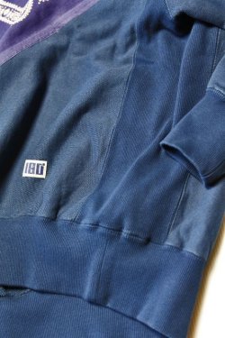 画像4: 「ILL180°」×「KOTSUBO」VINTAGE BANDANA SWEAT SHIRT イルワンエイティ ヴィンテージバンダナ スウェットシャツ ILL241-11L [ネイビー]