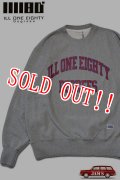 [再入荷]「ILL180°」CREW PRINT SWEAT SHIRT イルワンエイティ クルーネック プリントスウェット ILL241-112 [ヘザーグレー]