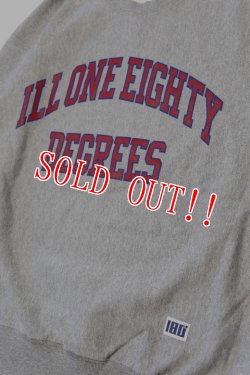 画像3: [再入荷]「ILL180°」CREW PRINT SWEAT SHIRT イルワンエイティ クルーネック プリントスウェット ILL241-112 [ヘザーグレー]