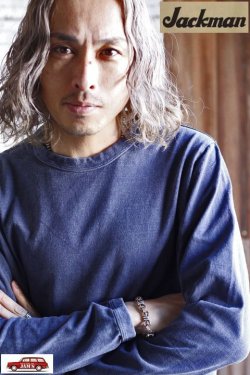 画像10: 「Jackman」Lead Off LS T-Shirt ジャックマン リードオフ ロングスリーブTee JM5315PD [フェードネイビー]