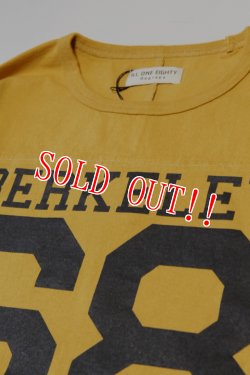 画像2: 「ILL180°」"BERKELEY 68" FOOT BALL Tee イルワンエイティ バークレー カリフォルニア フットボール ロンTee ILL241-22 [マスタード]