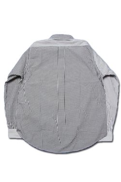 画像6: 「ILL180°」HABITUAL BD SHIRT イルワンエイティ ハビチュアル ボタンダウンシャツ ILL241-07 [ブラック]