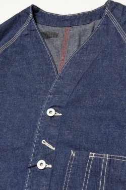 画像2: [再入荷]「ILL180°」FIRST ENGINEER JACKET イルワンエイティ ファーストエンジニア ジャケット 10.5oz デニム ILL-540 [インディゴブルー]