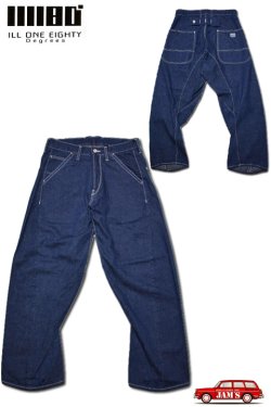 画像1: [再入荷]「ILL180°」THREE SIXTY PANTS イルワンエイティ サブロクパンツ 10.5oz デニム ILL-360 [インディゴブルー]