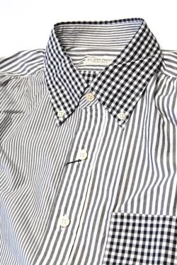 画像2: 「ILL180°」HABITUAL BD SHIRT イルワンエイティ ハビチュアル ボタンダウンシャツ ILL241-07 [ブラック]