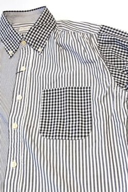 画像3: 「ILL180°」HABITUAL BD SHIRT イルワンエイティ ハビチュアル ボタンダウンシャツ ILL241-07 [ブラック]