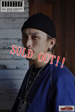 画像16: 「ILL180°」SILK WATCH CAP イルワンエイティ シルク ニットワッチ ILL241-55 [ネイビー・レッド・ブラック]