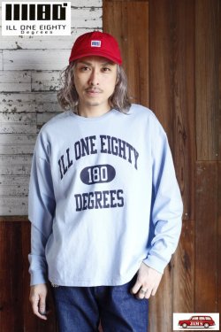 画像6: 「ILL180°」"180" LONG SLEEVE Tee イルワンエイティ ロゴ ロンTee ILL241-23 [サックス]