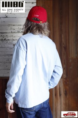 画像8: 「ILL180°」"180" LONG SLEEVE Tee イルワンエイティ ロゴ ロンTee ILL241-23 [サックス]
