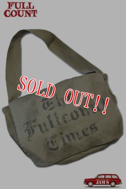 画像1: 「FULLCOUNT」News Paper Bag ”The Fullcount Times” フルカウント ニュースペーパーバッグ ヴィンテージ加工 [オリーブ]