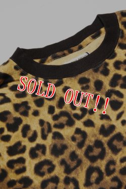 画像2: 「ILL180°」LEOPARD SWEAT SHIRT CUT OFF イルワンエイティ レオパード スウェット カットオフ ILL241-15 [レオパード]