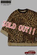 「ILL180°」LEOPARD SWEAT SHIRT CUT OFF イルワンエイティ レオパード スウェット カットオフ ILL241-15 [レオパード]