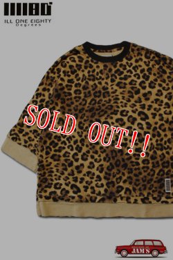 画像1: 「ILL180°」LEOPARD SWEAT SHIRT CUT OFF イルワンエイティ レオパード スウェット カットオフ ILL241-15 [レオパード]