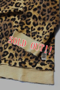 画像3: 「ILL180°」LEOPARD SWEAT SHIRT CUT OFF イルワンエイティ レオパード スウェット カットオフ ILL241-15 [レオパード]