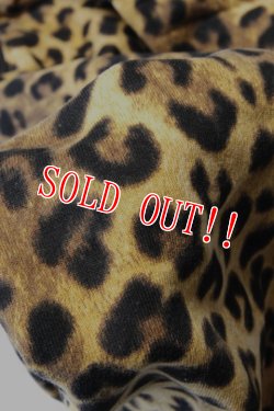 画像4: 「ILL180°」LEOPARD SWEAT SHIRT CUT OFF イルワンエイティ レオパード スウェット カットオフ ILL241-15 [レオパード]