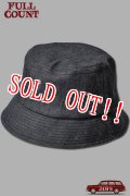 「FULLCOUNT」NEW DENIM BUCKET HAT フルカウント デニムバケツハット [インディゴ]