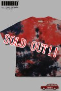 「ILL180°」×「D.Y.E.」TIE DYE S/S Tee イルワンエイティ コラボ タイダイ 半袖Tシャツ ILL241-29D [レッド×ブラック]