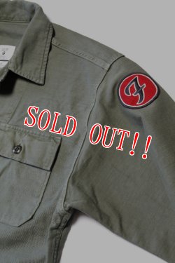 画像4: 「FULLCOUNT」Utility Shirt フルカウント ユーティリティー ミリタリーシャツ [オリーブ]