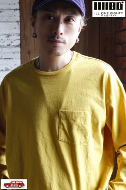 画像10: 「ILL180°」SOLID POCKET LONG SLEEVE Tee イルワンエイティ ソリッド ポケット ロンTee ILL241-20 [マスタード]